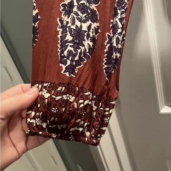 Lucky Brand Women Colorful Top Long Sleeve Blouse Boho Size M Casual - Picture 7 of 7